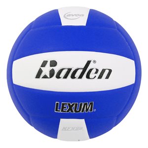 Baden Lexum Microfiber Volleyball, Royal Blue / White