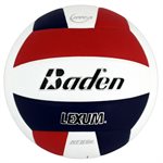 LEXUM Soft tough training volleyball, Red / White / Navy