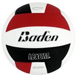 Ballon de volleyball Baden Lexum, noir / rouge / blanc