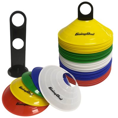 50 2" Flat Cones with Stand