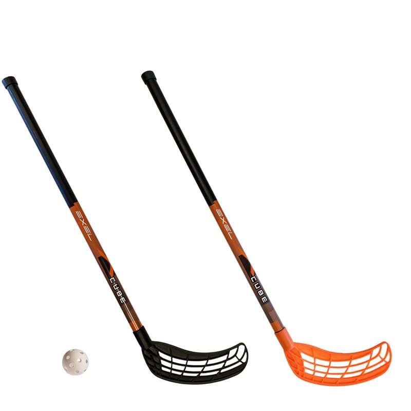 Paire de bâtons de floorball XCUBE, ambidextre