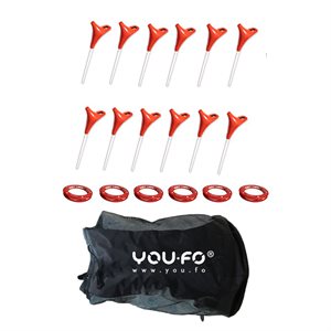 YOU.FO Fun Set of 12 Sticks and 6 Rings 