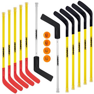 Set of Players and Goalies Dom® Youth Hockey Sticks, 37" (94cm)