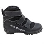 Pair of Van Bergen Cross-Country Velcro Ski Boots, Junior