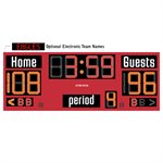 Indoor basketball scoreboard, 8’ x 3’