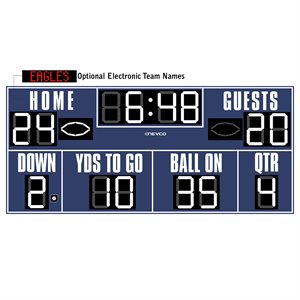 Outdoor football / soccer scoreboard, 18’ x 8’