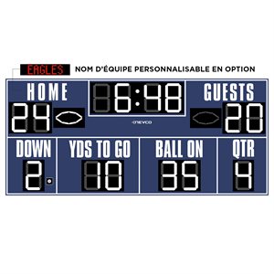 Tableau indicateur extérieur de football / soccer, 18’ x 8’