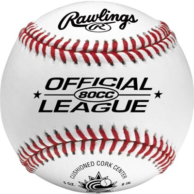 12 Rawlings Official League Leather Baseballs, 9"