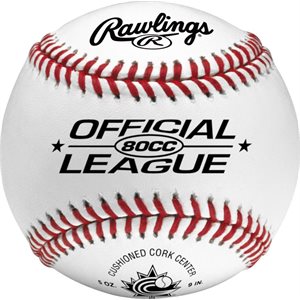 12 Rawlings Official League Leather Baseballs, 9"
